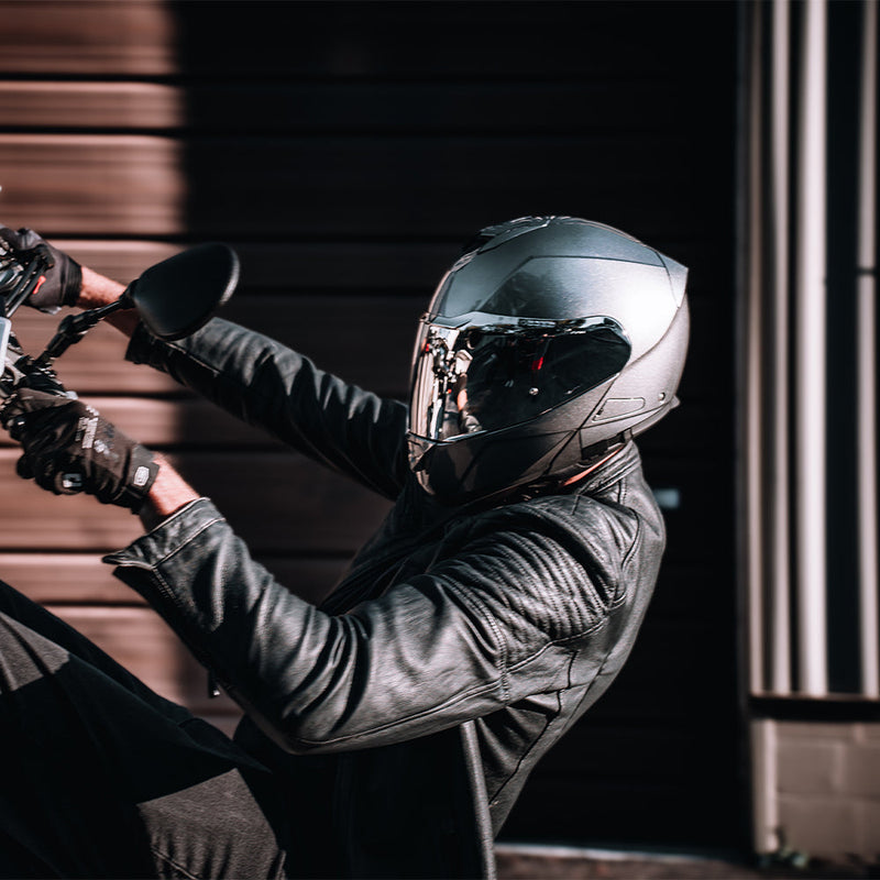 Load image into Gallery viewer, Daytona Glide Modular Motorcycle Helmet - DOT & ECE Approved, Bluetooth Ready, Dual Visor, Men/Women/Youth- Silver Metallic