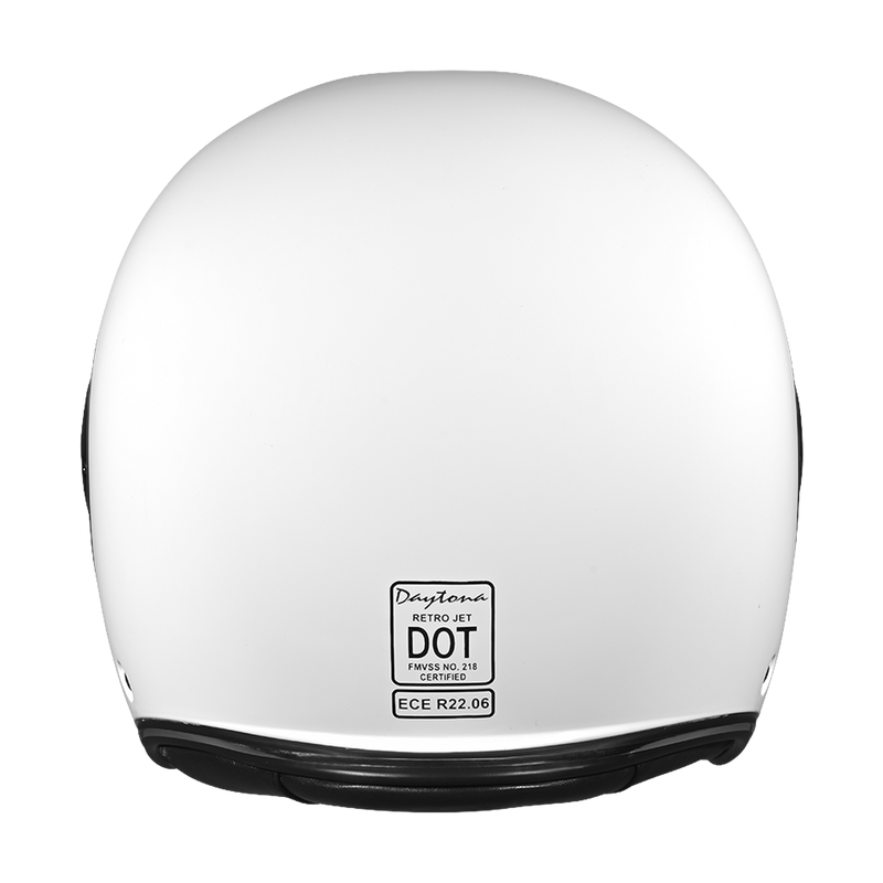 Load image into Gallery viewer, D.O.T. & ECE Daytona Retro Jet- Hi-Gloss White