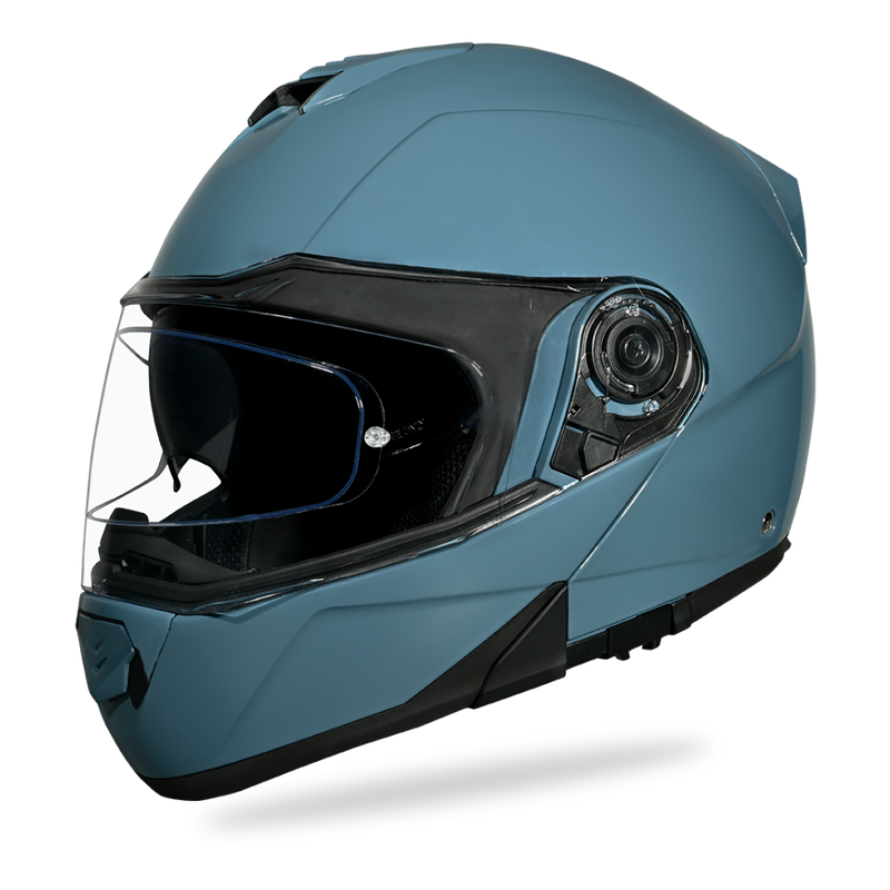 Load image into Gallery viewer, Daytona Glide Modular Motorcycle Helmet - DOT & ECE Approved, Bluetooth Ready, Dual Visor, Men/Women/Youth- Shark Blu
