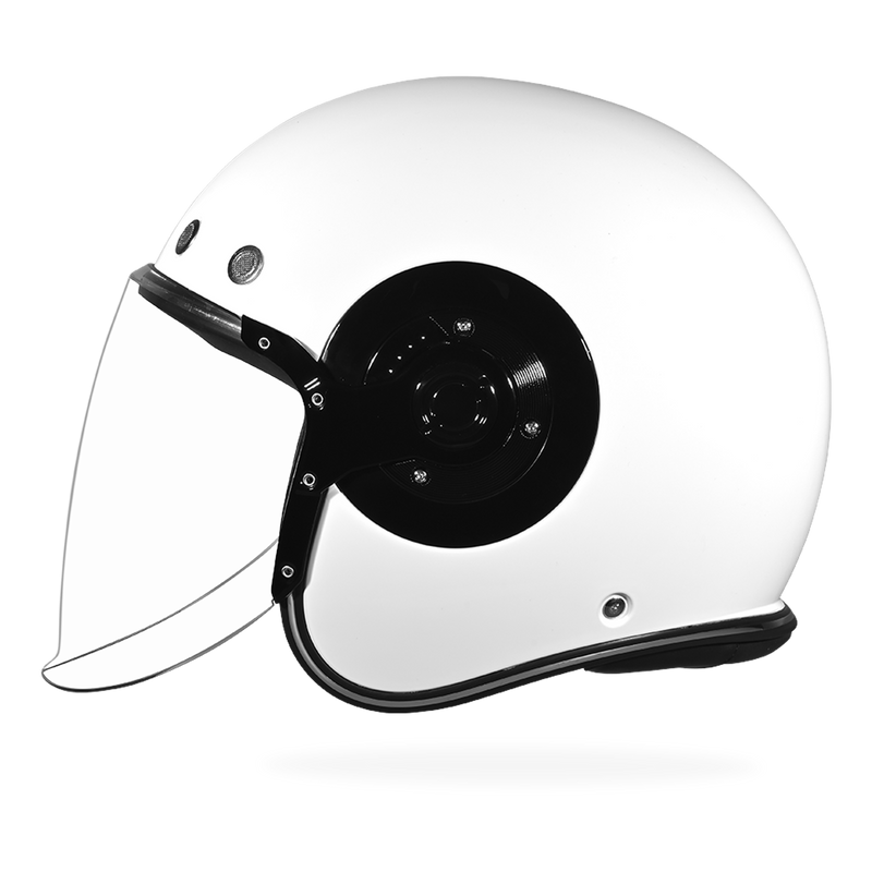 Load image into Gallery viewer, D.O.T. & ECE Daytona Retro Jet- Hi-Gloss White