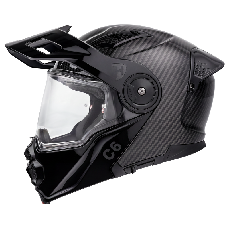 Load image into Gallery viewer, D.O.T. & ECE Daytona C6- Grey Carbon Fiber