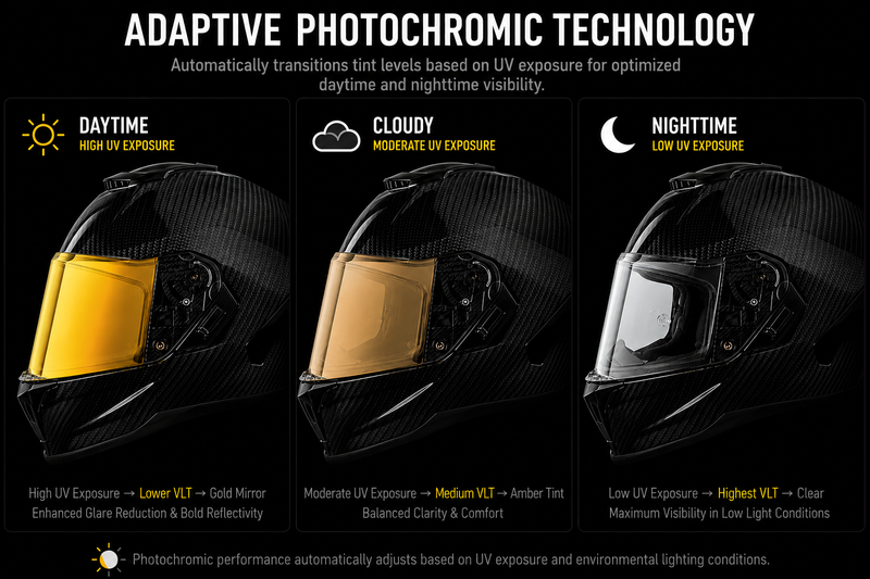Load image into Gallery viewer, Daytona Viper Shield Outer- Photochromic Gold
