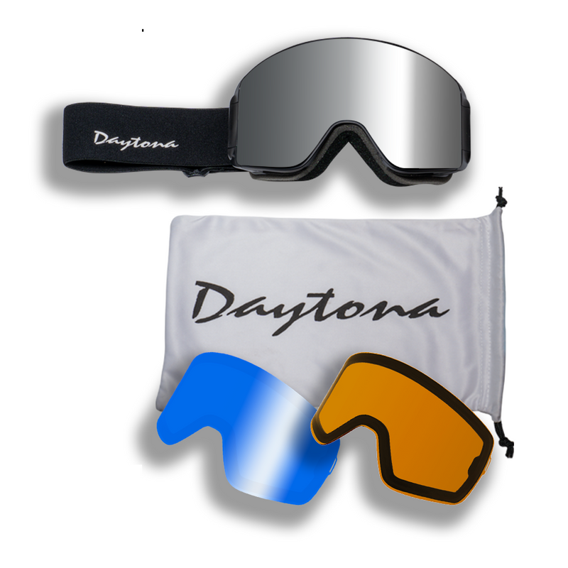 Load image into Gallery viewer, Daytona Snow Goggle Scope (Includes 1 x Magnetic Frame, 3 x Magnetic Lens, 1 x Goggles Dust Cover)
