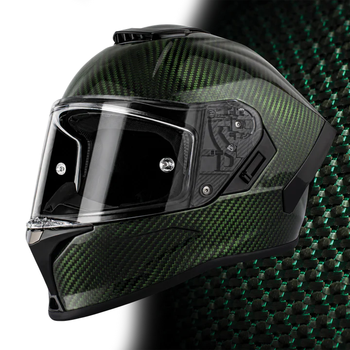 Load image into Gallery viewer, D.O.T. & ECE Daytona Viper- Green Carbon Fiber
