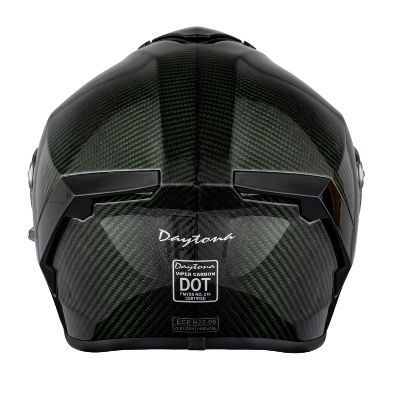 Load image into Gallery viewer, D.O.T. & ECE Daytona Viper- Green Carbon Fiber
