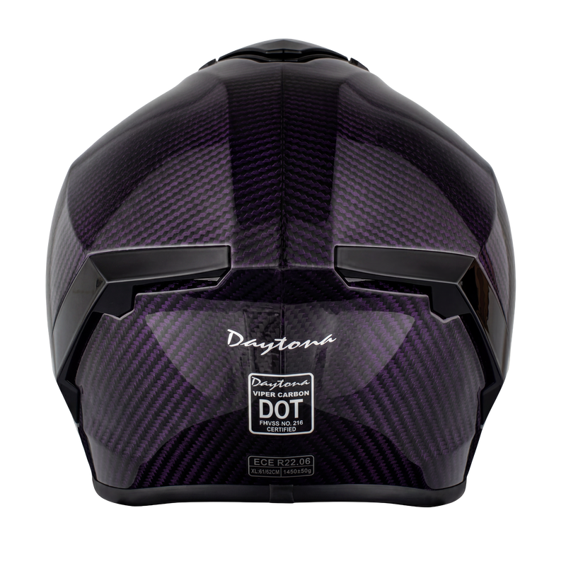 Load image into Gallery viewer, D.O.T. & ECE Daytona Viper- Purple Carbon Fiber