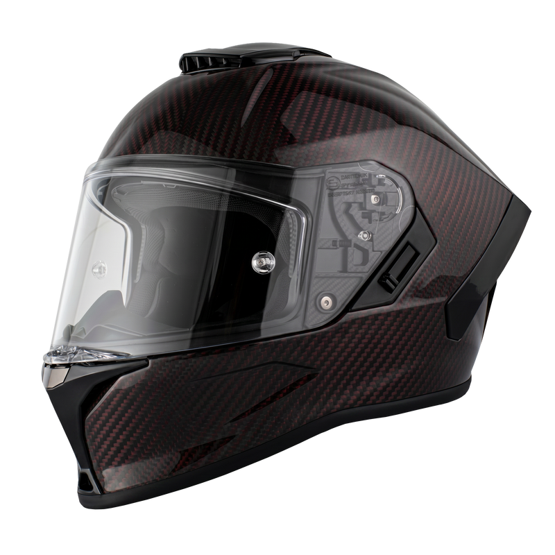 Load image into Gallery viewer, D.O.T. & ECE Daytona Viper- Red Carbon Fiber