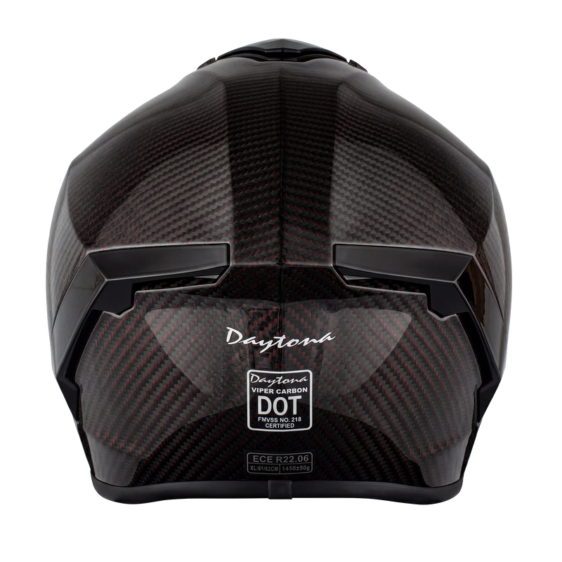 Load image into Gallery viewer, D.O.T. & ECE Daytona Viper- Red Carbon Fiber