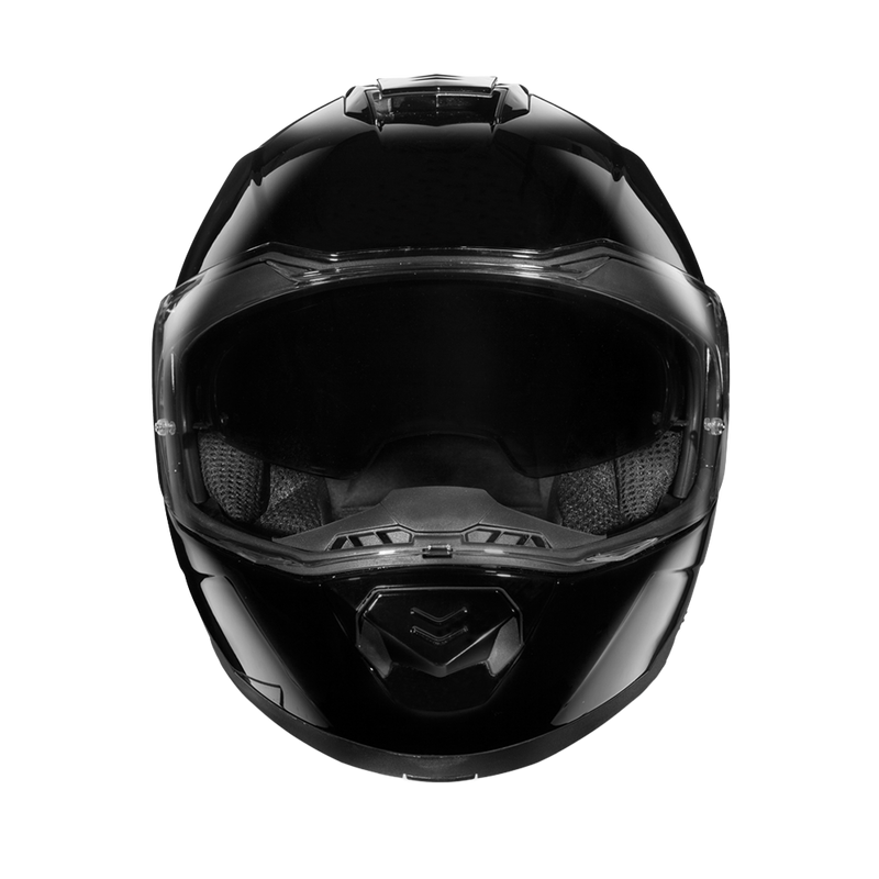 Load image into Gallery viewer, Daytona Glide Modular Motorcycle Helmet - DOT & ECE Approved, Bluetooth Ready, Dual Visor, Men/Women/Youth - Hi-Gloss Black