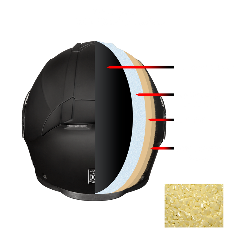 Load image into Gallery viewer, Daytona Glide Modular Motorcycle Helmet - DOT & ECE Approved, Bluetooth Ready, Dual Visor, Men/Women/Youth - Dull Black