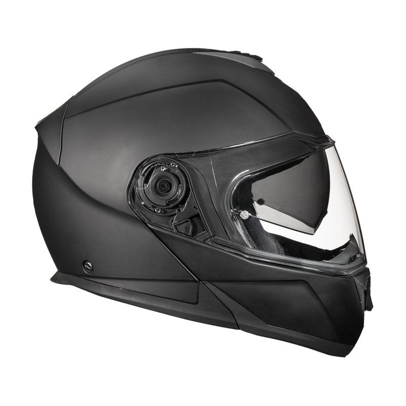 Load image into Gallery viewer, Daytona Glide Modular Motorcycle Helmet - DOT & ECE Approved, Bluetooth Ready, Dual Visor, Men/Women/Youth - Dull Black