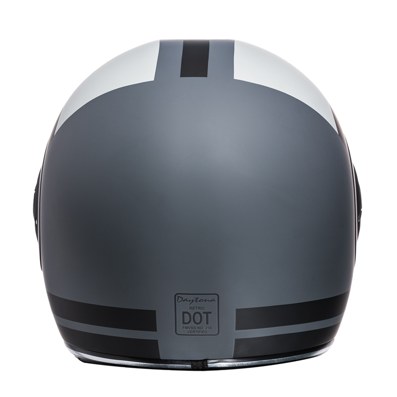 Load image into Gallery viewer, DOT & ECE Approved Daytona Retro Full Face Motorcycle Helmet: Vintage Style for Men, Women, & Youth - W/ Racer