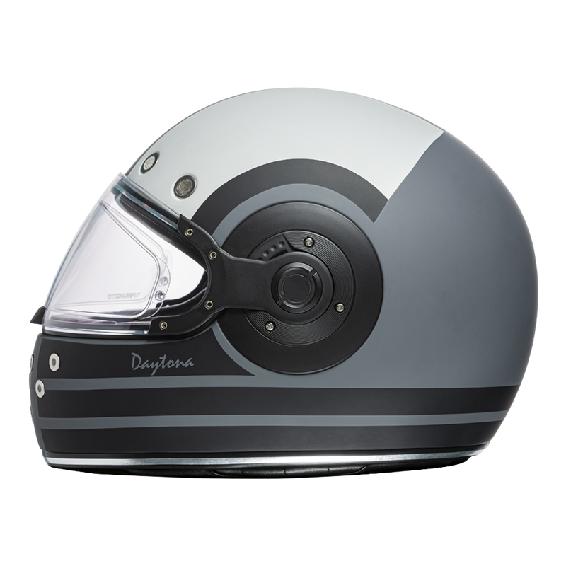 Load image into Gallery viewer, DOT & ECE Approved Daytona Retro Full Face Motorcycle Helmet: Vintage Style for Men, Women, & Youth - W/ Racer
