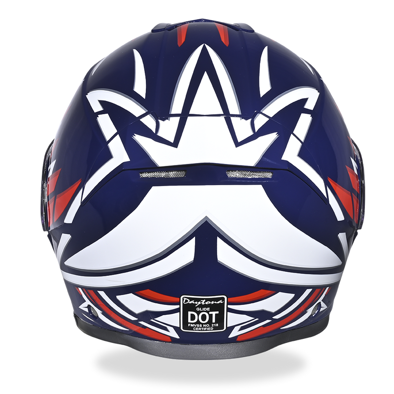 Load image into Gallery viewer, Daytona Glide Modular Motorcycle Helmet - DOT &amp; ECE Approved, Bluetooth Ready, Dual Visor, Men/Women/Youth - W/ Liberty
