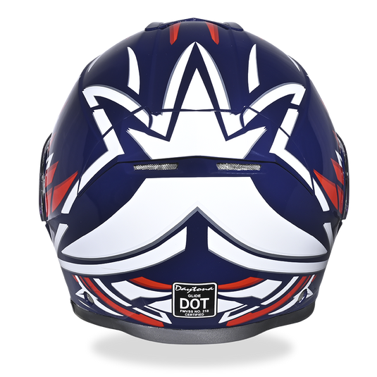 Daytona Glide Modular Motorcycle Helmet - DOT & ECE Approved, Bluetooth Ready, Dual Visor, Men/Women/Youth - W/ Liberty