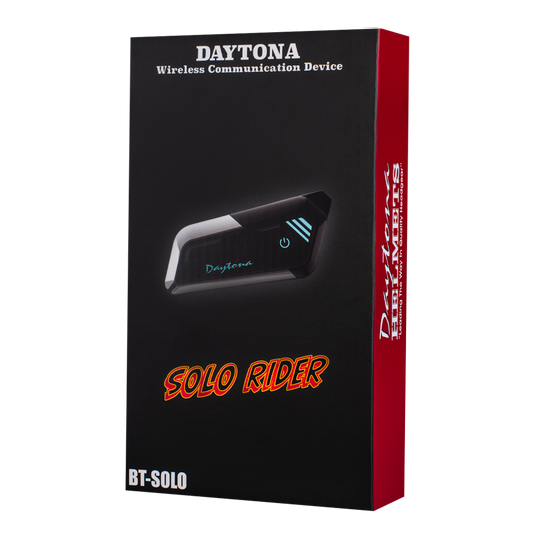 Daytona Helmets Motorcycle Bluetooth Headset - Motorcycle Communication System For All Types of Helmets - Solo
