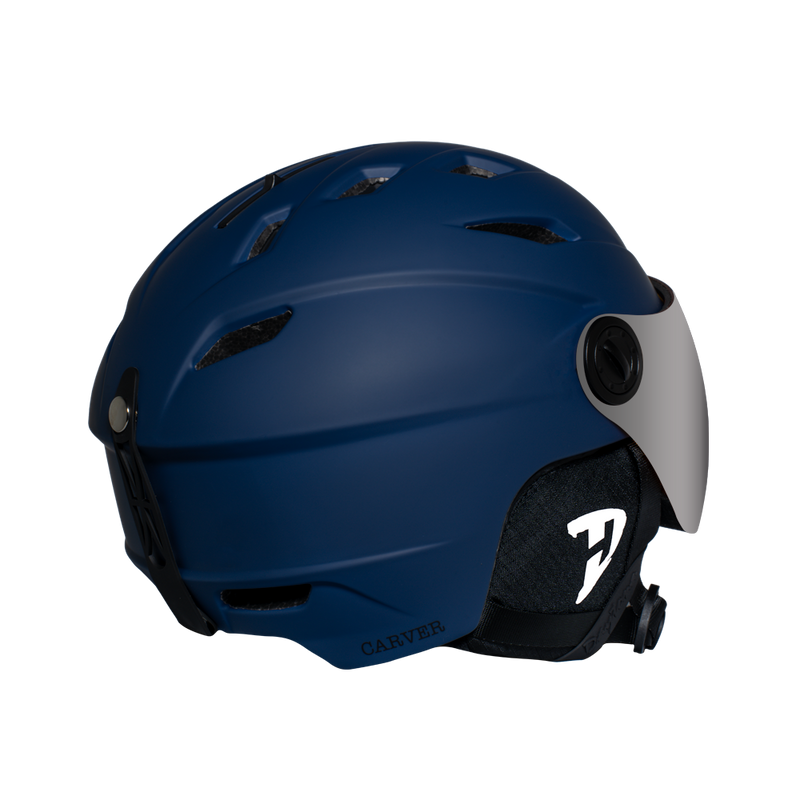 Load image into Gallery viewer, Daytona Carver Ski Helmet - Adjustable Ski Helmet for Men, Women &amp; Youth - Dull Blue with Anti-Fog Visor
