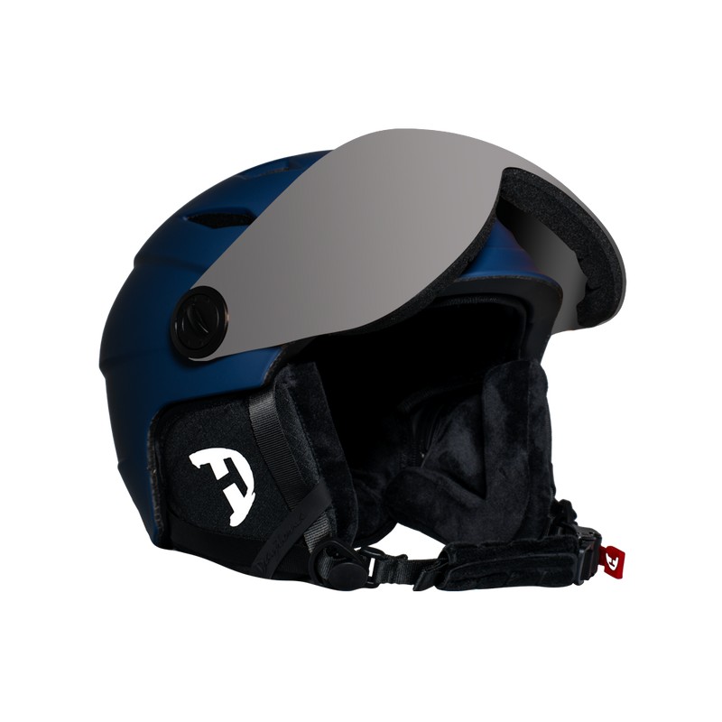 Load image into Gallery viewer, Daytona Carver Ski Helmet - Adjustable Ski Helmet for Men, Women &amp; Youth - Dull Blue with Anti-Fog Visor
