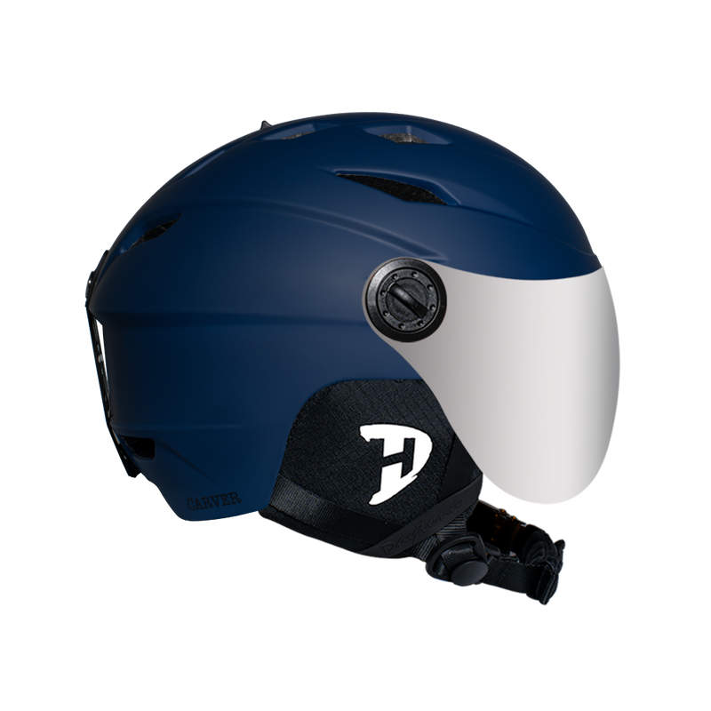 Load image into Gallery viewer, Daytona Carver Ski Helmet - Adjustable Ski Helmet for Men, Women &amp; Youth - Dull Blue with Anti-Fog Visor

