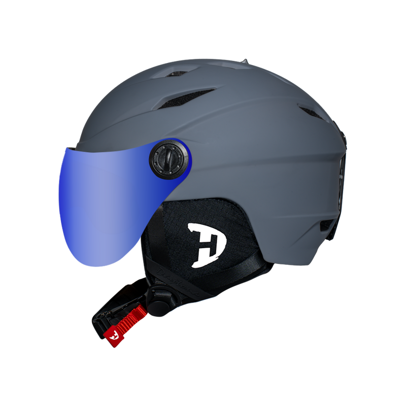 Load image into Gallery viewer, Daytona Carver Ski Helmet - Adjustable Ski Helmet for Men, Women &amp; Youth - Dull Grey with Anti-Fog Visor
