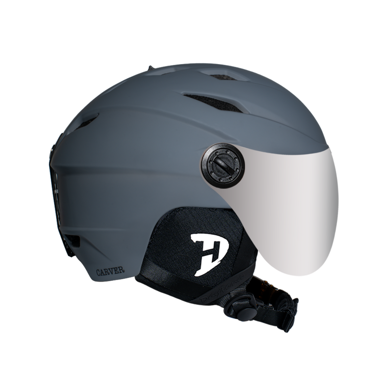 Load image into Gallery viewer, Daytona Carver Ski Helmet - Adjustable Ski Helmet for Men, Women &amp; Youth - Dull Grey with Anti-Fog Visor
