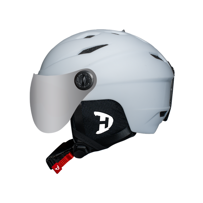 Load image into Gallery viewer, Daytona Carver Ski Helmet - Adjustable Ski Helmet for Men, Women &amp; Youth - Dull Chalk White with Anti-Fog Visor
