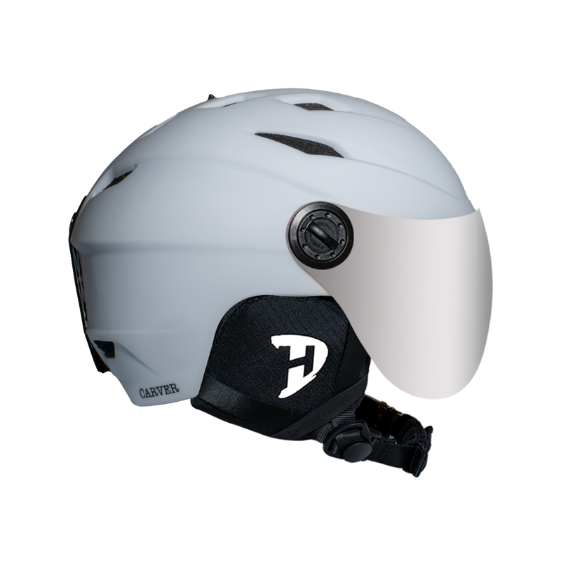 Load image into Gallery viewer, Daytona Carver Ski Helmet - Adjustable Ski Helmet for Men, Women &amp; Youth - Dull Chalk White with Anti-Fog Visor
