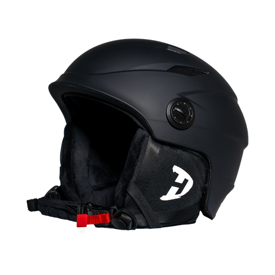 Daytona Carver Ski Helmet - Adjustable Ski Helmet for Men, Women & Youth - Dull Black with Anti-Fog Visor