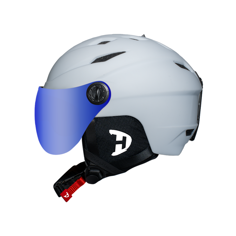Load image into Gallery viewer, Daytona Carver Ski Helmet - Adjustable Ski Helmet for Men, Women &amp; Youth - Dull Chalk White with Anti-Fog Visor
