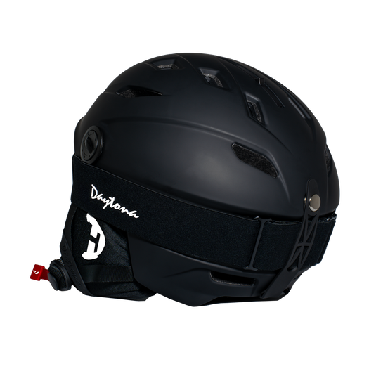 Daytona Carver Ski Helmet - Adjustable Ski Helmet for Men, Women & Youth - Dull Black with Anti-Fog Visor