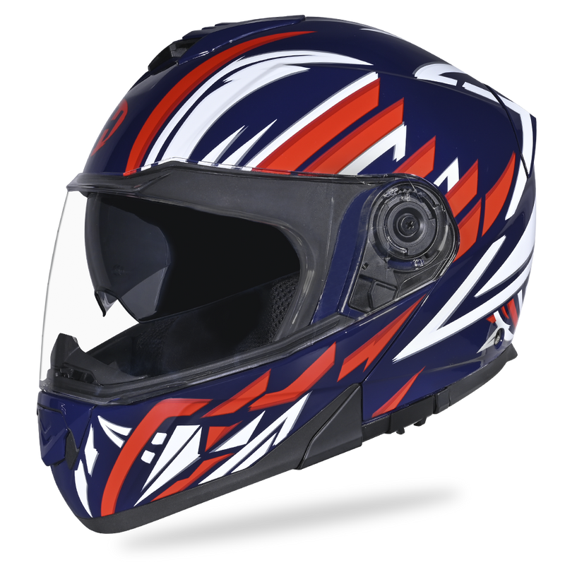 Load image into Gallery viewer, Daytona Glide Modular Motorcycle Helmet - DOT &amp; ECE Approved, Bluetooth Ready, Dual Visor, Men/Women/Youth - W/ Liberty

