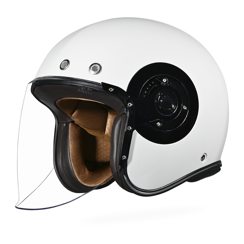 Load image into Gallery viewer, D.O.T. &amp; ECE Daytona Retro Jet- Hi-Gloss White
