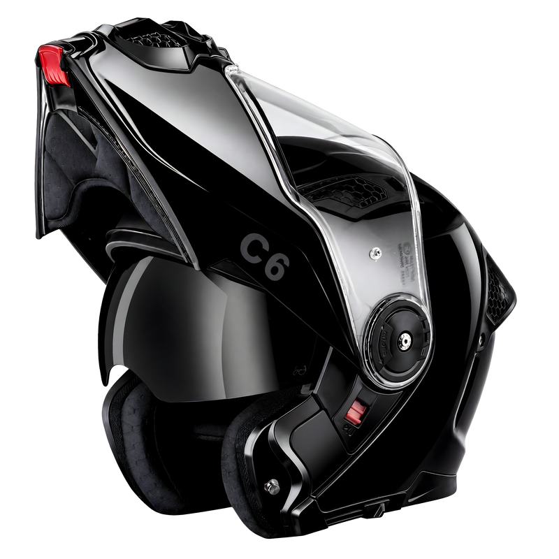 Load image into Gallery viewer, D.O.T. &amp; ECE Daytona C6- Hi-Gloss Black
