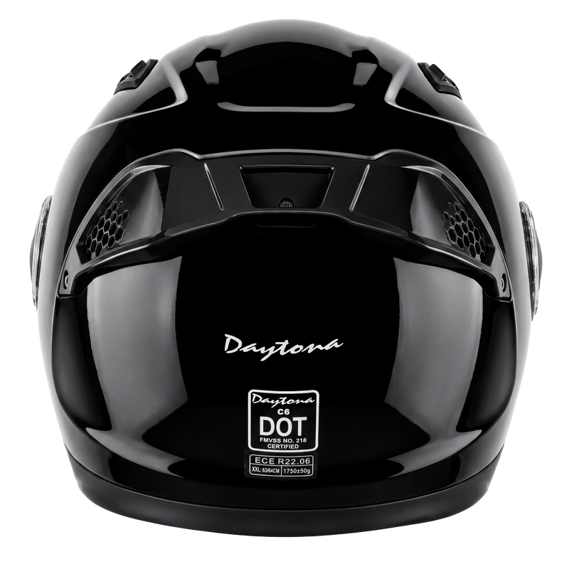 Load image into Gallery viewer, D.O.T. &amp; ECE Daytona C6- Hi-Gloss Black
