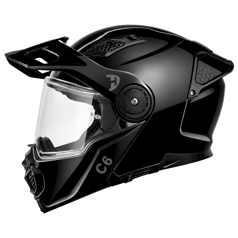 Load image into Gallery viewer, D.O.T. &amp; ECE Daytona C6- Hi-Gloss Black
