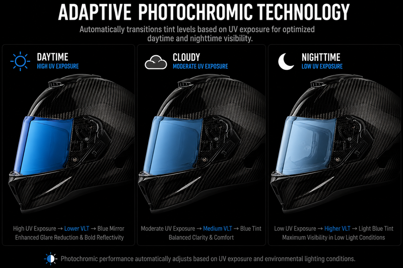 Load image into Gallery viewer, Daytona Viper Shield Outer- Photochromic Blue
