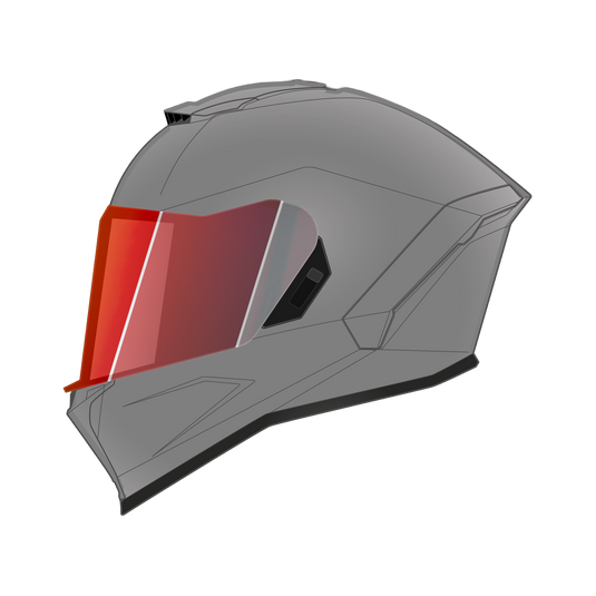 Daytona Viper Shield Outer- Photochromic Red