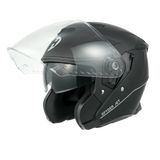 Open face jet helmets