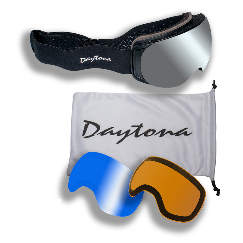 Load image into Gallery viewer, Daytona Snow Goggle Range (Includes 1 x Magnetic Frame, 3 x Magnetic Lens, 1 x Goggles Dust Cover)
