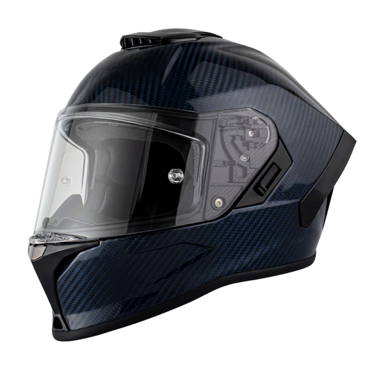 D.O.T. & ECE Daytona Viper- Blue Carbon Fiber