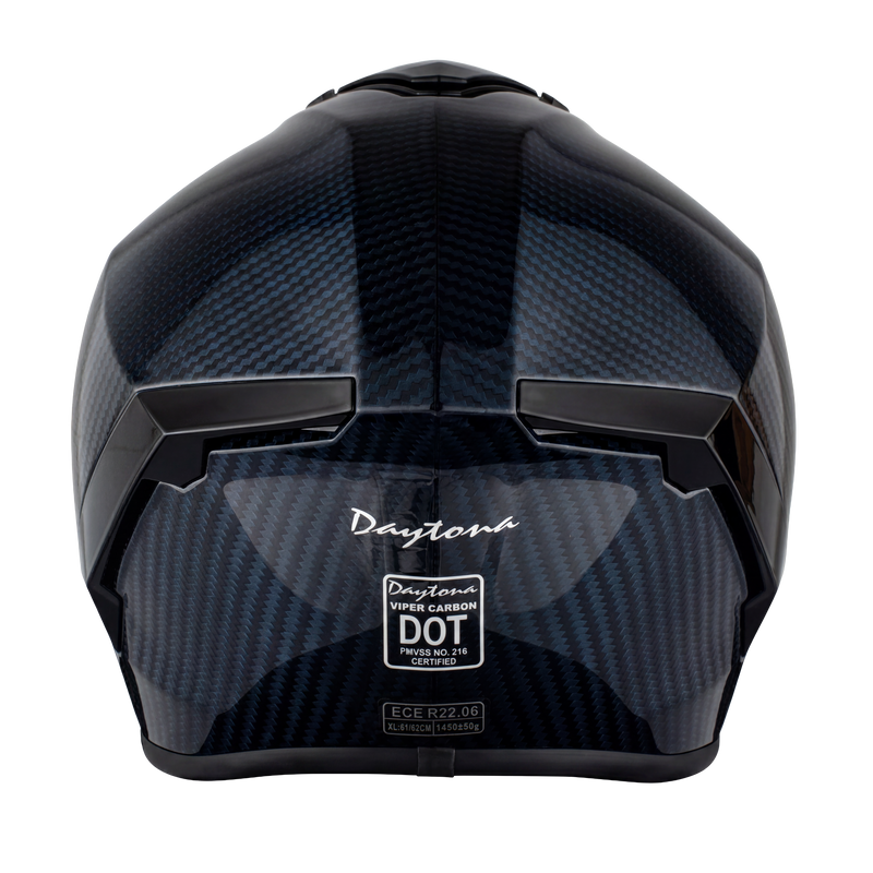 Load image into Gallery viewer, D.O.T. &amp; ECE Daytona Viper- Blue Carbon Fiber
