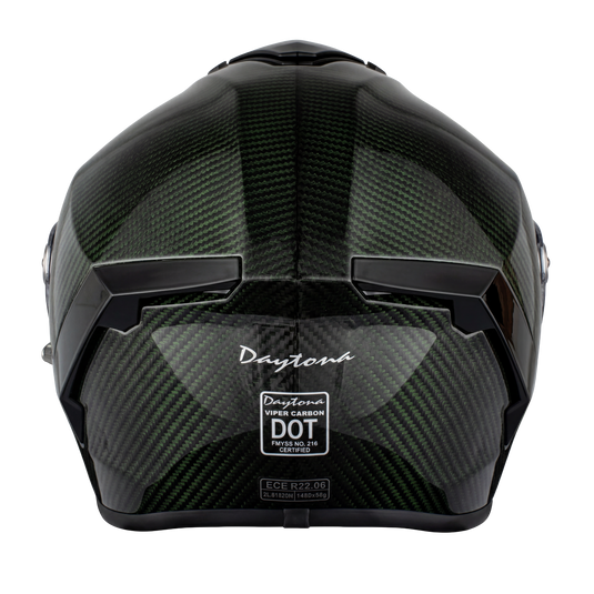 D.O.T. & ECE Daytona Viper- Green Carbon Fiber