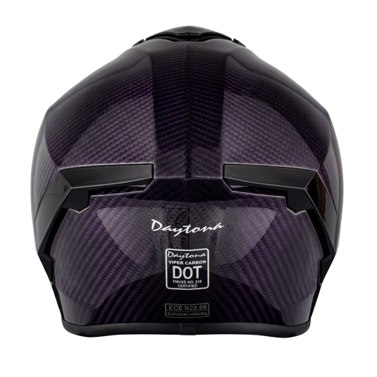 D.O.T. & ECE Daytona Viper- Purple Carbon Fiber