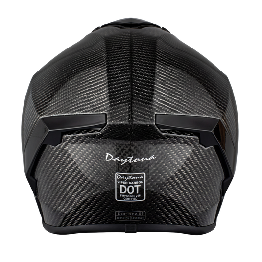 D.O.T. & ECE Daytona Viper- Silver Carbon Fiber