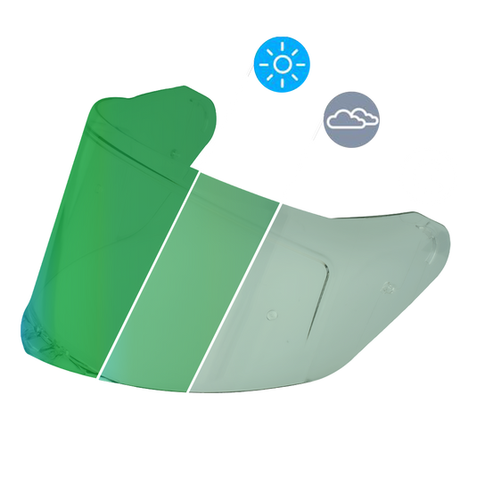 Daytona Viper Shield Outer- Photochromic Green