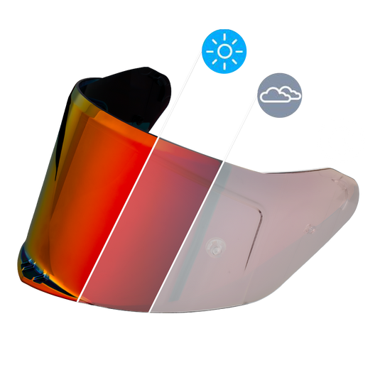 Daytona Viper Shield Outer- Photochromic Red