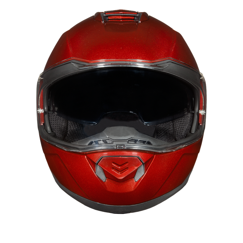 Load image into Gallery viewer, Daytona Glide Modular Motorcycle Helmet - DOT &amp; ECE Approved, Bluetooth Ready, Dual Visor, Men/Women/Youth - Black Cherry
