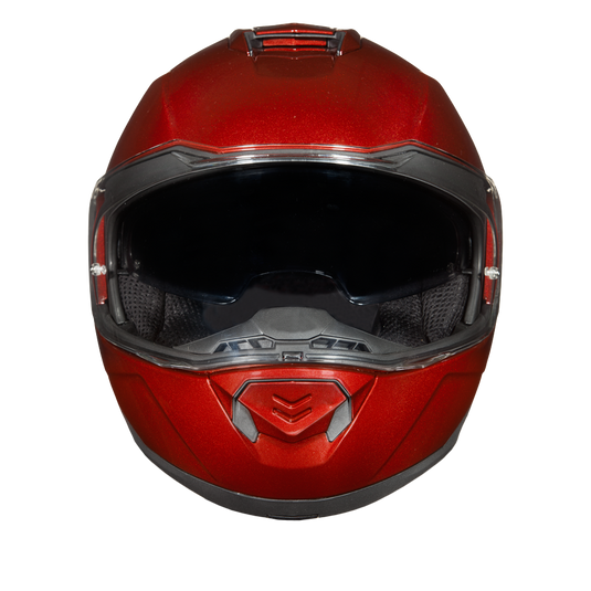 Daytona Glide Modular Motorcycle Helmet - DOT & ECE Approved, Bluetooth Ready, Dual Visor, Men/Women/Youth - Black Cherry