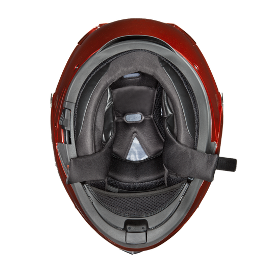 Daytona Glide Modular Motorcycle Helmet - DOT & ECE Approved, Bluetooth Ready, Dual Visor, Men/Women/Youth - Black Cherry