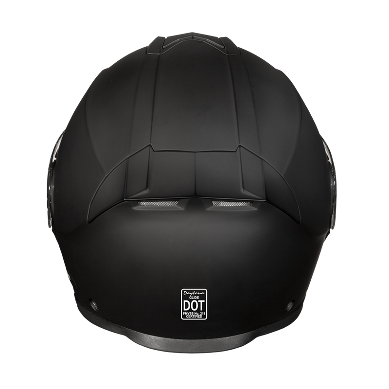 Load image into Gallery viewer, Daytona Glide Modular Motorcycle Helmet - DOT &amp; ECE Approved, Bluetooth Ready, Dual Visor, Men/Women/Youth - Dull Black
